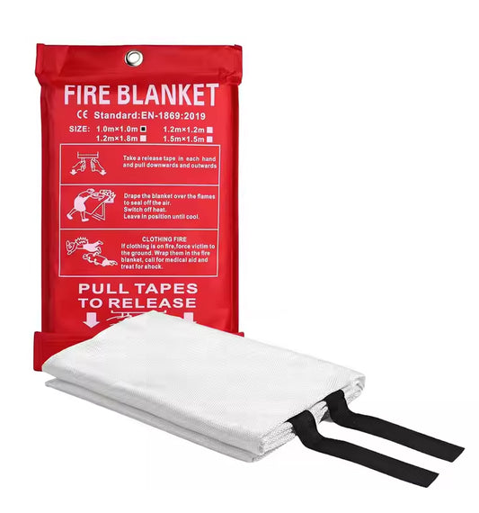 Fireproof Fiberglass Emergency Fire Blankets for Home and Kitchen is an essential safety tool